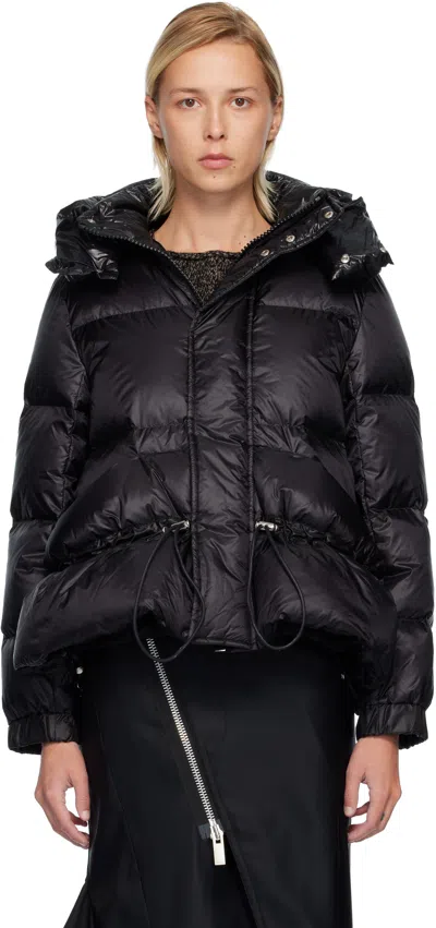 Sacai Black Puffer Down Jacket