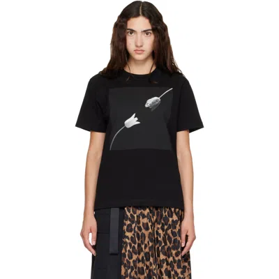 Sacai Black Robert Mapplethorpe Tulip T-shirt