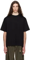 Sacai Black Cotton Jersey T-shirt