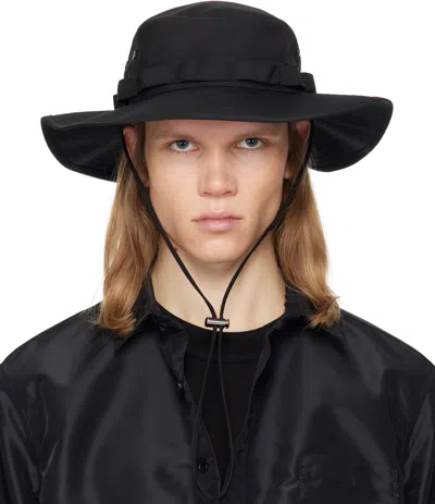 Sacai Black Safari Hat In 001 Black