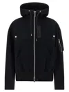 Sacai Black Sponge Hoodie In Black