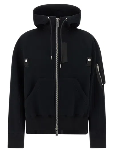 Sacai Black Sponge Hoodie