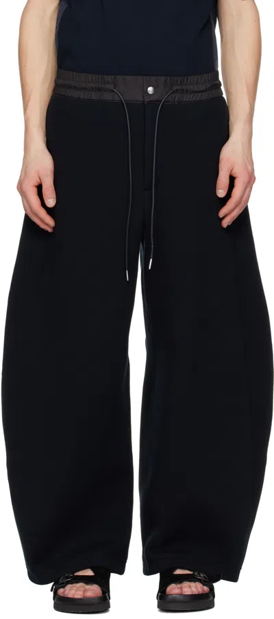 Sacai Drawstring Casual Pants In Black