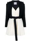 Sacai Suiting Bonding Layered Blazer In Black