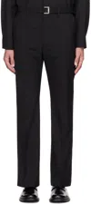 Sacai Black Suiting Trousers In 001 Black