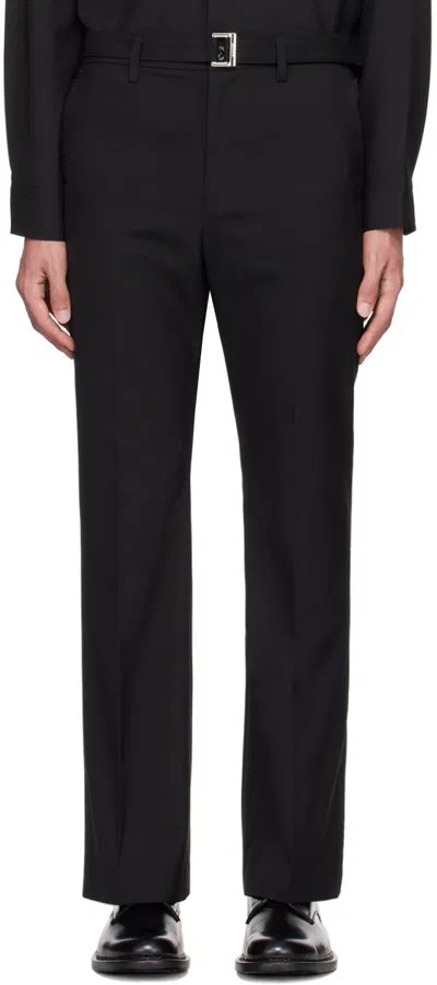 Sacai Black Suiting Trousers In 001 Black
