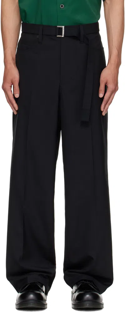 Sacai Black Suiting Trousers