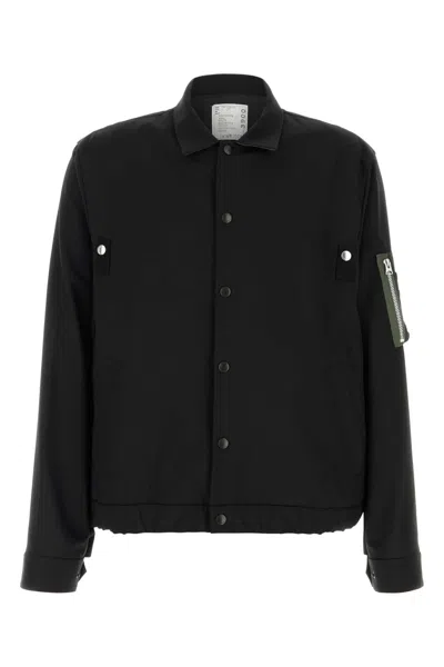 Sacai Black Twill Jacket