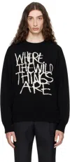 Sacai Long-sleeved Sweater In Black