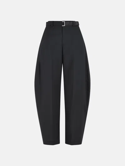 Sacai Black Wool Blend Pants