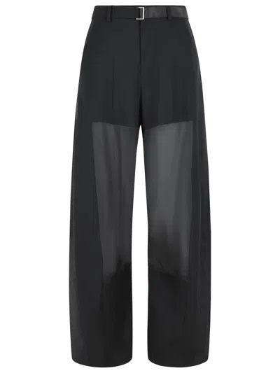 Sacai Black Wool Pants