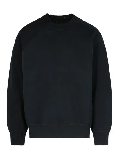 SACAI SUÉTER CUELLO REDONDO - NEGRO