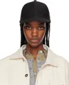 Sacai Black Wtaps Edition Cotton Back Satin Cap In 001 Black
