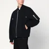 Sacai Zippered Sweatshirt With Ribbed Cuffs And Pockets