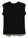 Sacai Animal Print Cap Sleeve Top