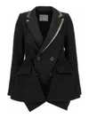 Sacai Multilayer Blazer In Black