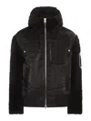 Sacai Black Sheaerling Bomber Jacket In Black