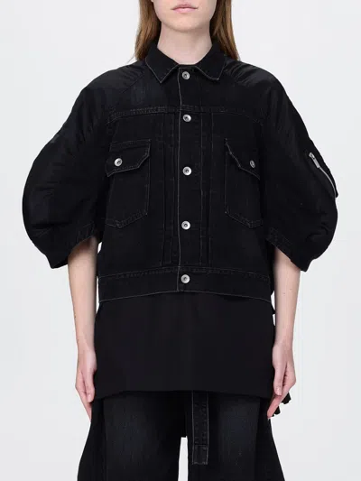 Sacai Blazer Woman  In Black