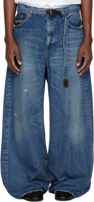Sacai Blue Beyondexx Jeans