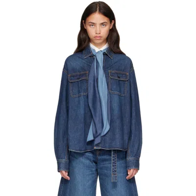 Sacai Blue Denim Shirt