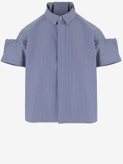 Sacai Blue Striped Shirt