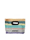 Sacai Small New Shopper Tote Bag In Blue