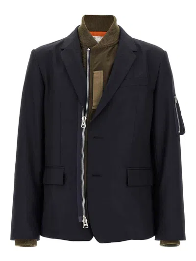 SACAI BOMBER INSERT BLAZER