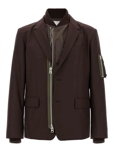 SACAI BOMBER INSERT BLAZER