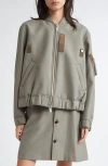 Sacai Bomber Jacket In White