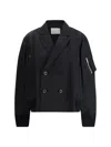 Sacai Bomber Jacket In Black