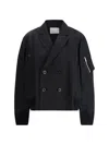 Sacai Bomber Jacket In Black