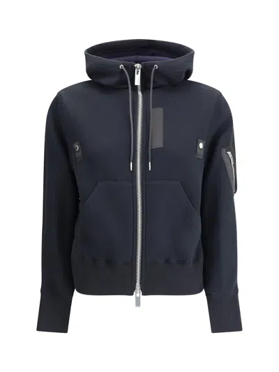 Sacai Bomber Jacket In Black