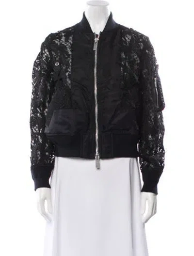 Pre-owned Sacai Bomber Jacket In Black