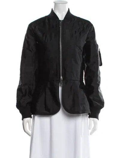 Pre-owned Sacai Bomber Jacket In Black