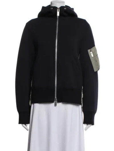 Pre-owned Sacai Bomber Jacket In Black