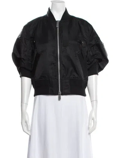 Pre-owned Sacai Bomber Jacket In Black