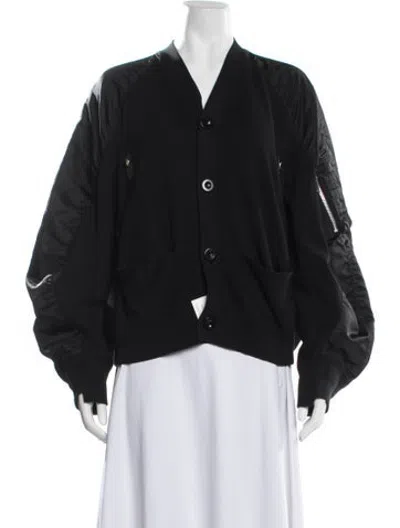 Pre-owned Sacai Bomber Jacket In Black