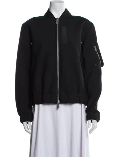 Pre-owned Sacai Bomber Jacket In Black