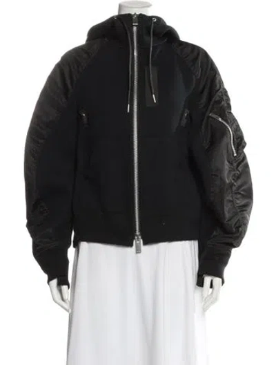 Pre-owned Sacai Bomber Jacket In Gray