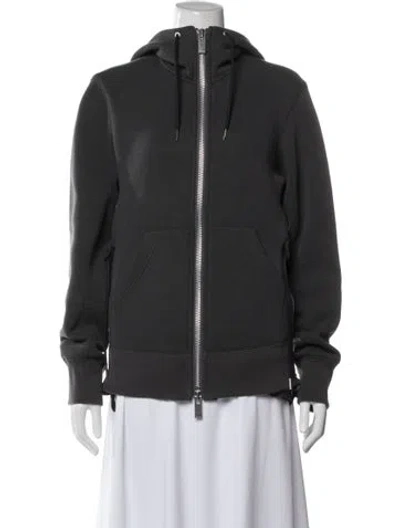 Pre-owned Sacai Bomber Jacket In Gray