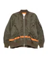 Sacai Bomber Jacket In Green