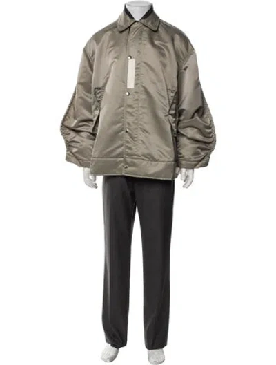 Pre-owned Sacai Bomber Jacket In Green