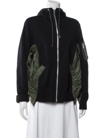 Pre-owned Sacai Bomber Jacket In Green