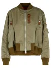 Sacai Technical Twill Blouson In Neutrals