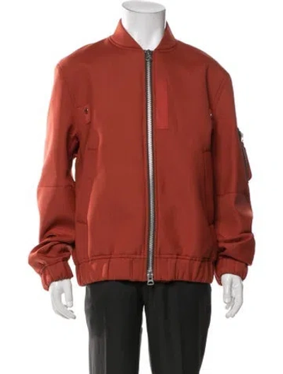 Pre-owned Sacai Bomber Jacket W/ Tags In Orange
