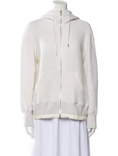 Pre-owned Sacai Bomber Jacket In White