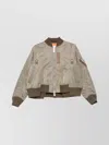 Sacai Bomber Jacket With Sleeve Zip Pocket