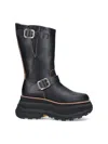 Sacai Leather Platform Biker Boots