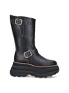 Sacai Leather Platform Biker Boots