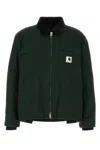 Sacai X Carhartt Wip Duck Long-sleeves Jacket In Green
